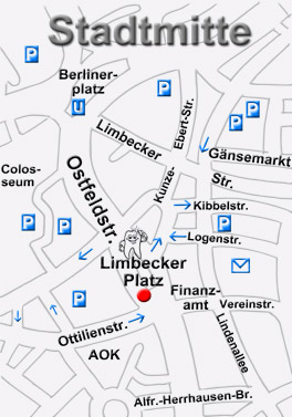 Lageplan Zahnarztpraxis Essen